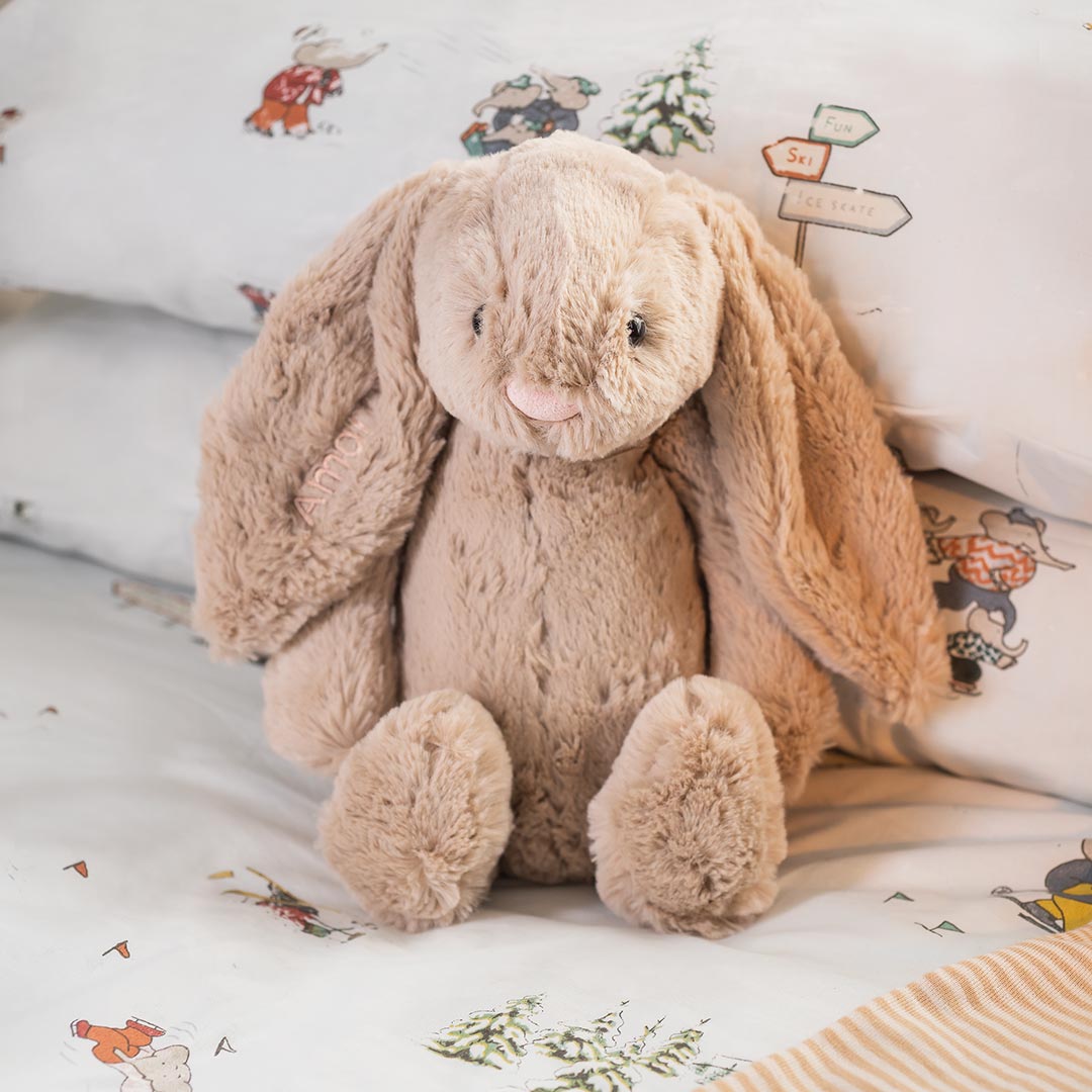 jellycat bashful bunny with embroidered name on ear