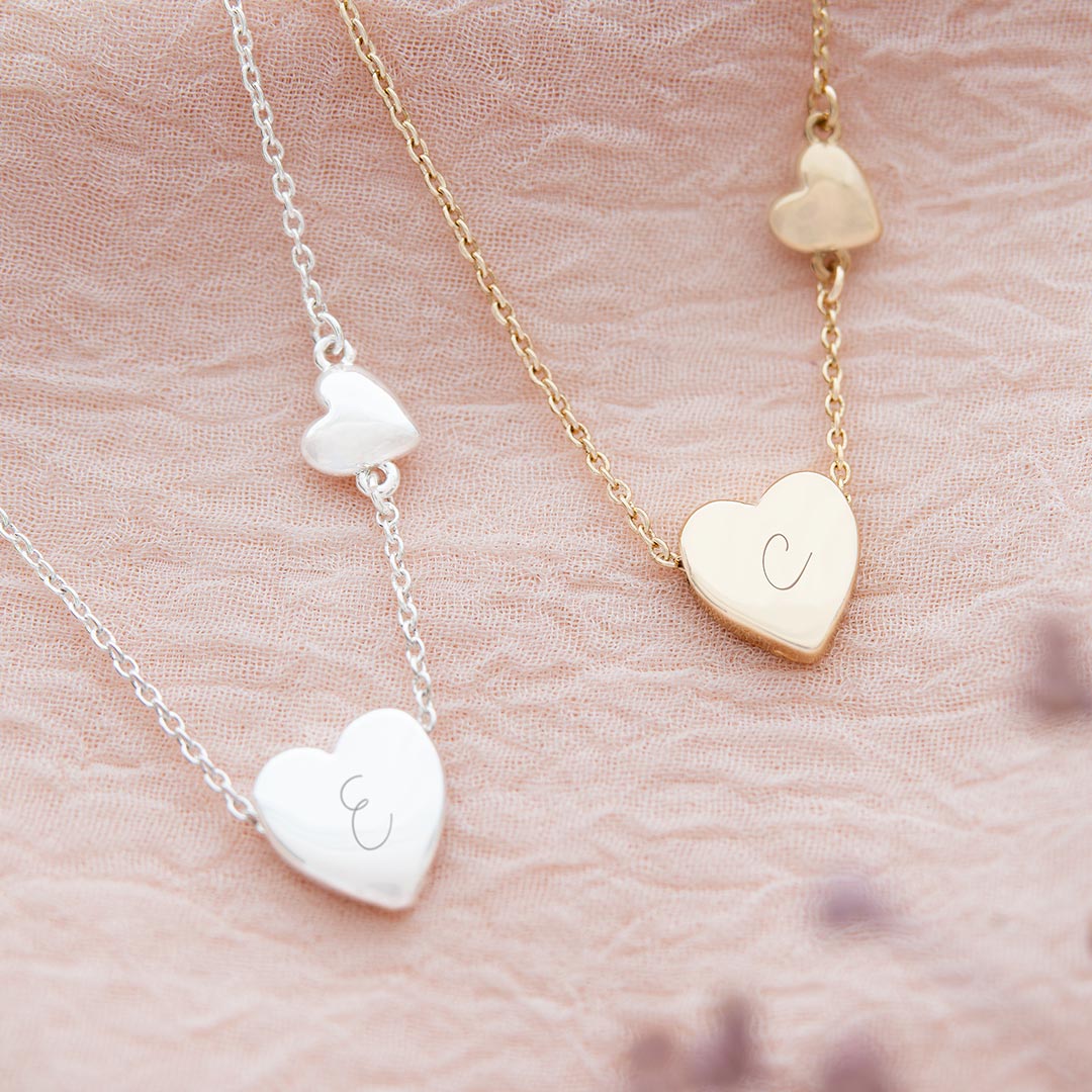 My Lucky Heart Personalised Initial Necklace