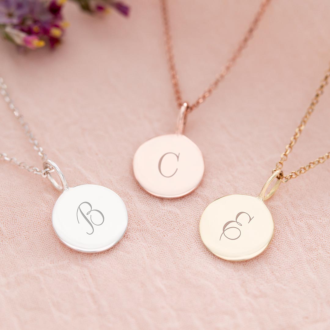 Sia Sterling Silver Personalised Initial Necklace