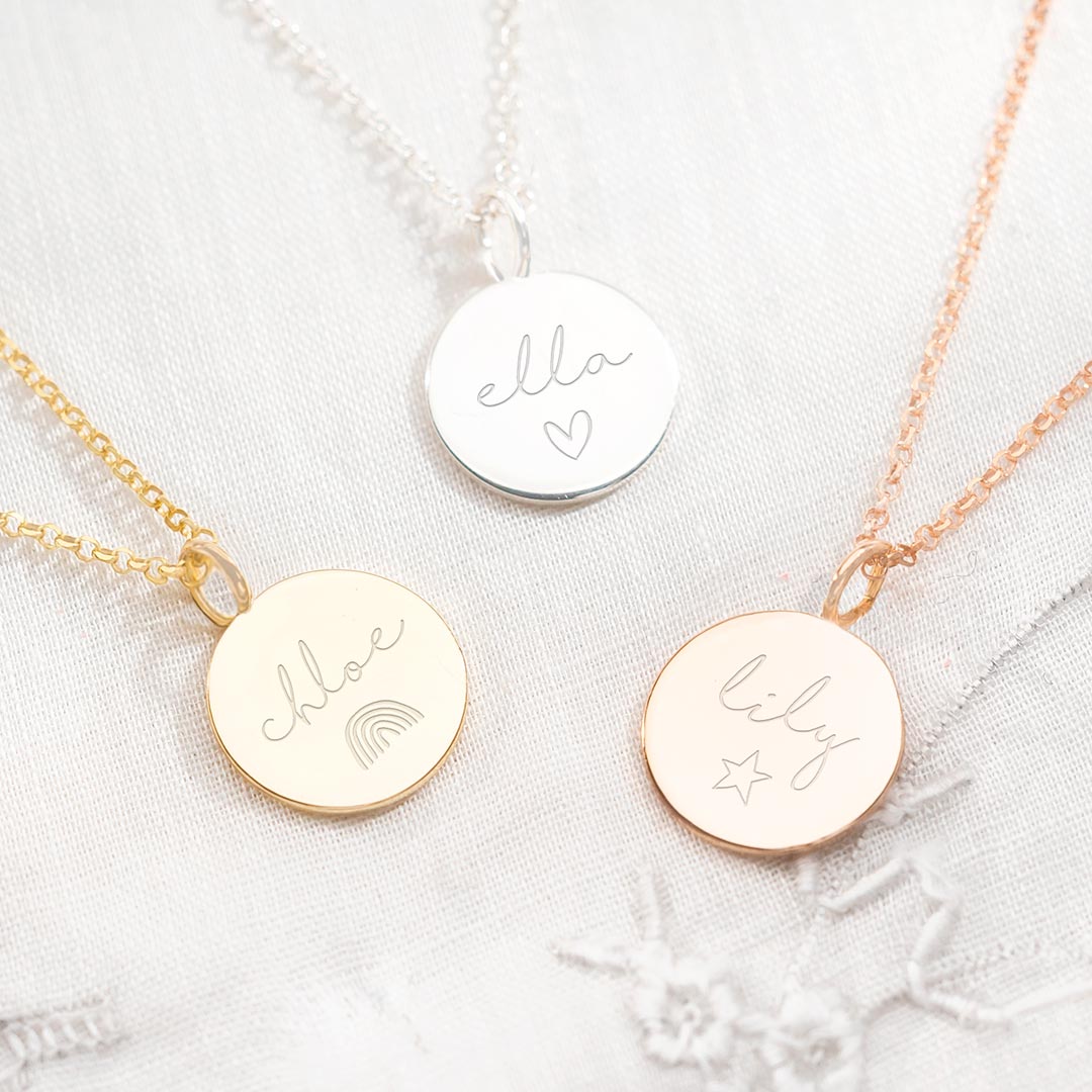 Personalised Hope Name Necklace Available in Sterling Silver, Gold Plated Sterling Silver and Gold Plated Sterling Silver