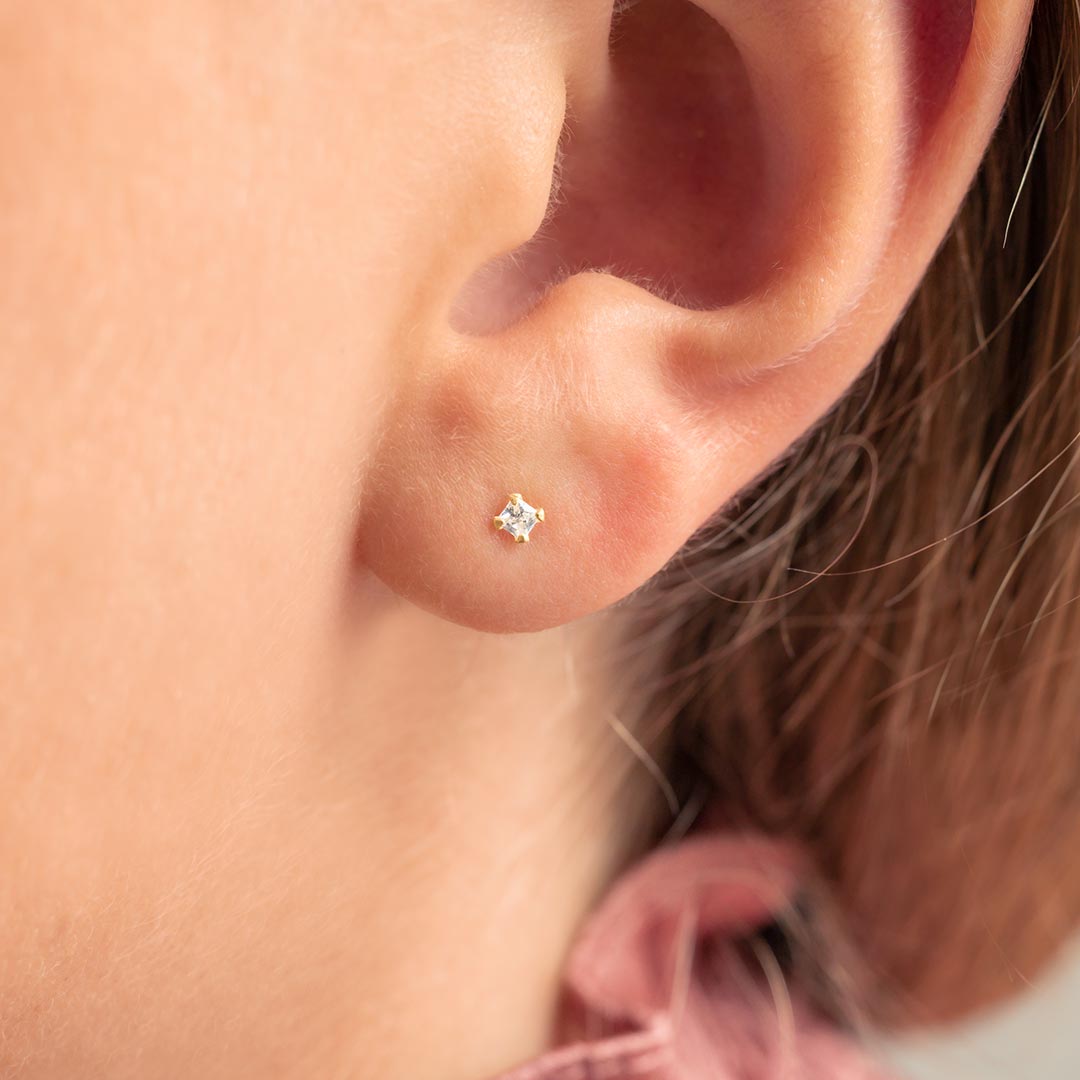 Sterling Silver Crystal Stone Personalised Earrings
