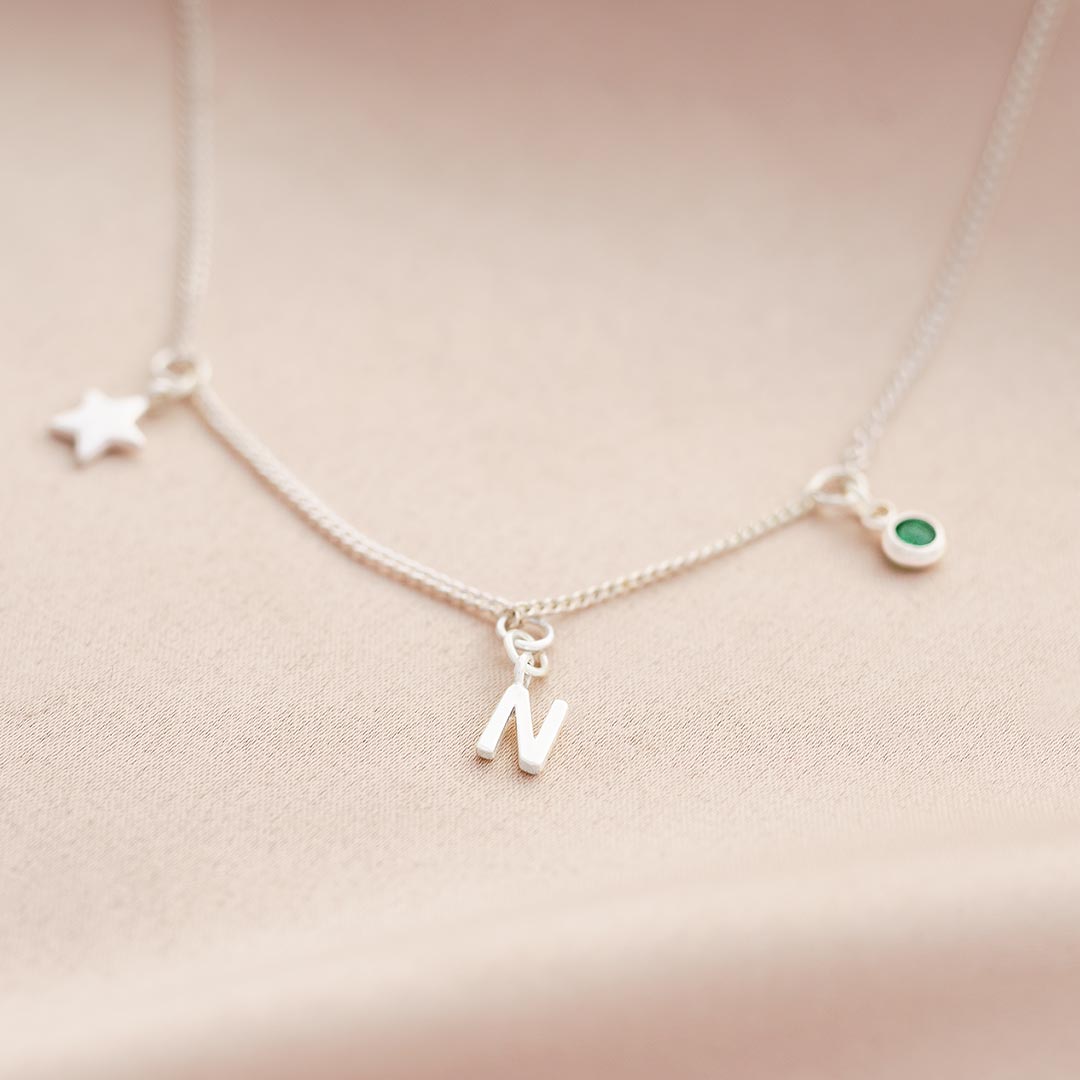 Triple Charm Personalised Necklace