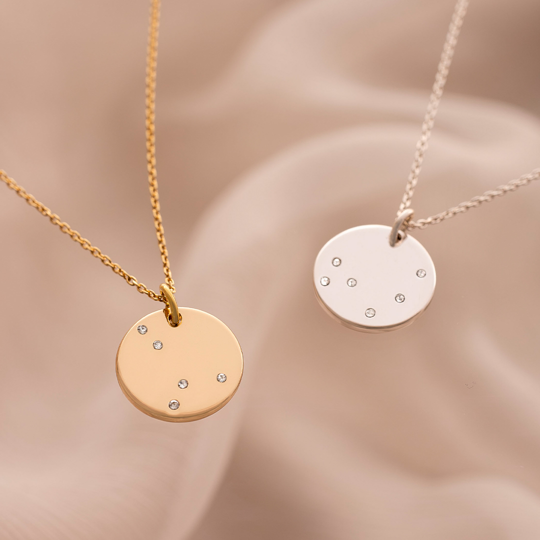 Constellation Disc Personalised Necklace